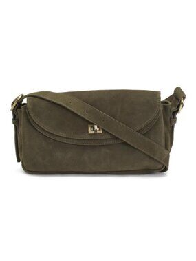 MADE IN INDIA Suede Turnlock Crossbody